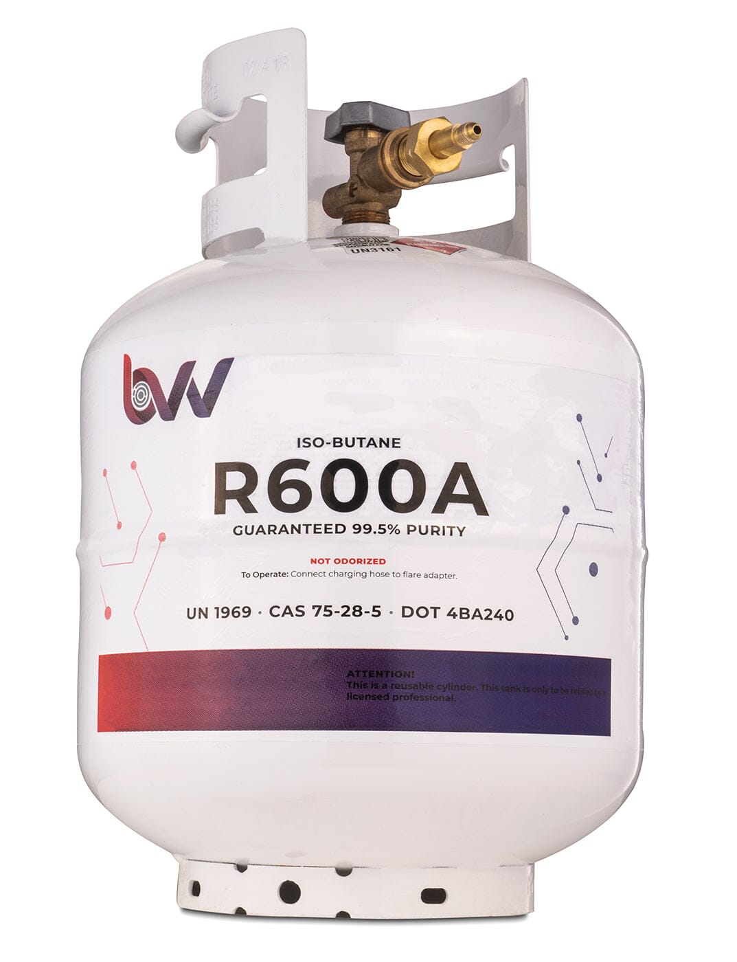 BVV, 20LB High Purity USA ISO-BUTANE R600A - 99.5% Guaranteed