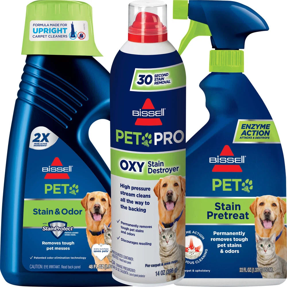 BISSELL, Pet Stain Formula Kit for Upright Carpet Cleaning