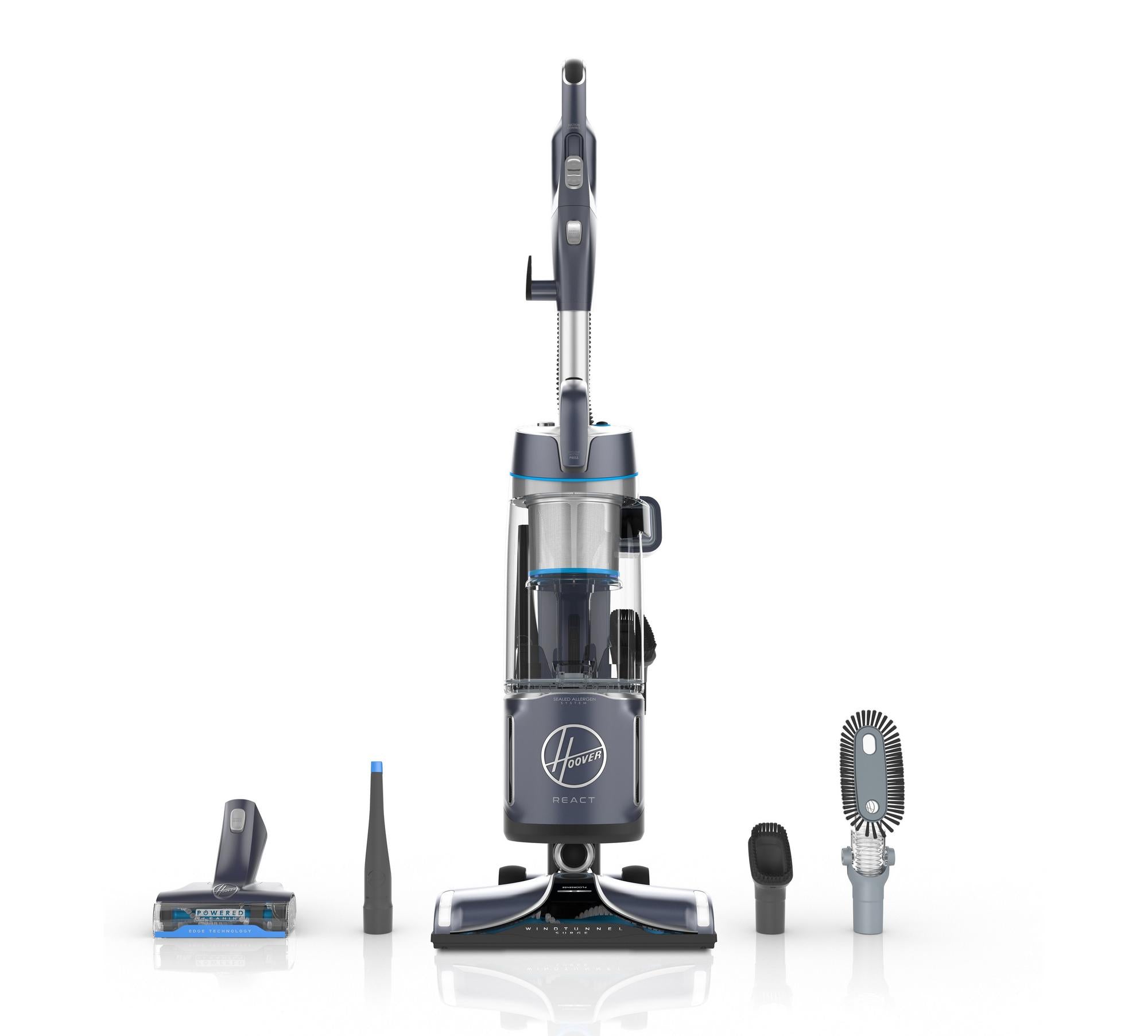 Hoover, REACT Powered Reach Plus Upright Vacuum