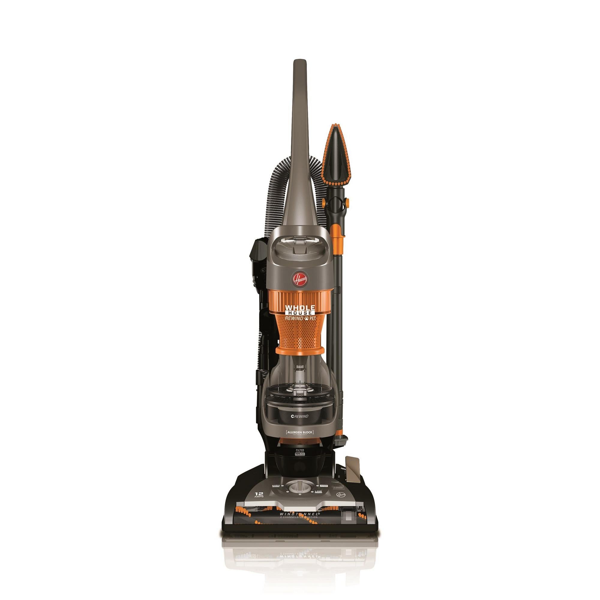 Hoover, WindTunnel 2 Whole House Rewind Pet Bagless Upright Vacuum