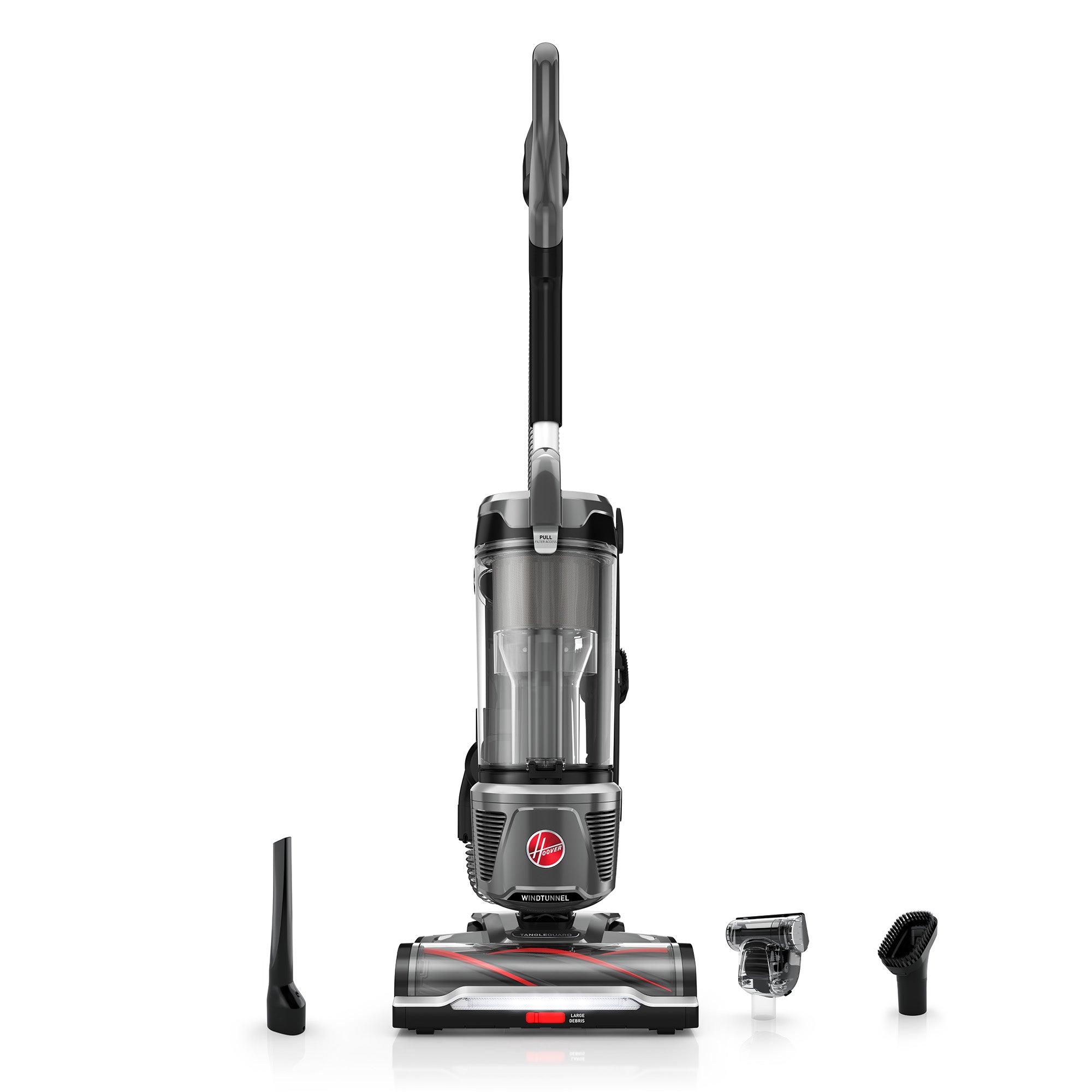 Hoover, WindTunnel Tangle Guard Upright Vacuum with LED Crevice Tool